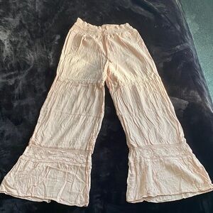 Elegant Light Pink Skirt with Lace Detail